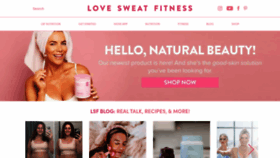 What Lovesweatfitness.com website looked like in 2023 (1 year ago)