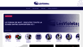What Lesviolets.com website looked like in 2023 (1 year ago)