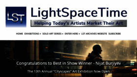What Lightspacetime.art website looked like in 2023 (1 year ago)
