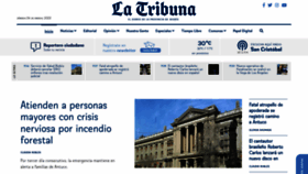 What Latribuna.cl website looked like in 2023 (1 year ago)