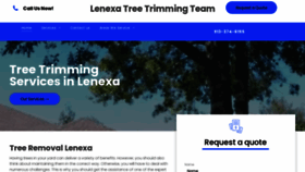 What Lenexatreetrimmingteam.com website looked like in 2023 (1 year ago)