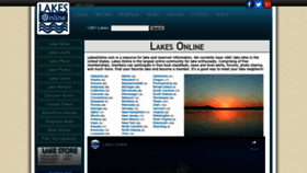 What Lakesonline.com website looked like in 2023 (1 year ago)