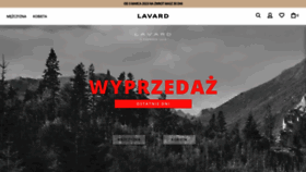 What Lavard.pl website looked like in 2023 (1 year ago)