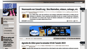What Linuxfr.org website looked like in 2023 (1 year ago)