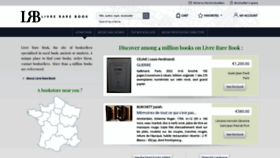 What Livre-rare-book.com website looked like in 2023 (1 year ago)