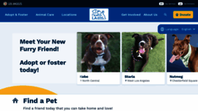 What Laanimalservices.com website looked like in 2023 (1 year ago)