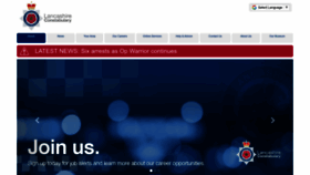 What Lancashire.police.uk website looked like in 2023 (1 year ago)