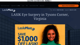 What Lasikplus.com website looked like in 2023 (1 year ago)