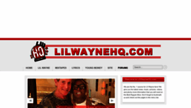 What Lilwaynehq.com website looked like in 2023 (1 year ago)