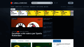 What Leballonrond.fr website looked like in 2023 (1 year ago)
