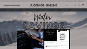 What Luggageonline.com website looked like in 2023 (1 year ago)