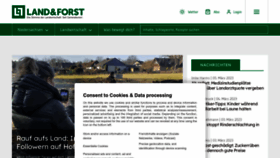 What Landundforst.de website looked like in 2023 (1 year ago)