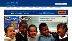 What Lbschools.net website looked like in 2023 (1 year ago)