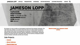What Lopp.net website looked like in 2023 (1 year ago)