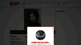 What Leonardbernstein.com website looked like in 2023 (1 year ago)
