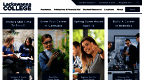 What Lackawanna.edu website looked like in 2023 (1 year ago)