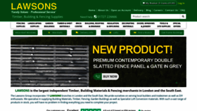 What Lawsons.co.uk website looked like in 2023 (1 year ago)