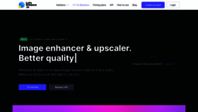 What Letsenhance.io website looked like in 2023 (2 years ago)
