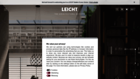 What Leicht.com website looked like in 2023 (1 year ago)