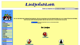 What Liedjesland.com website looked like in 2023 (1 year ago)