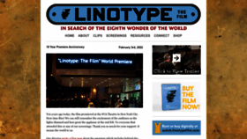 What Linotypefilm.com website looked like in 2023 (1 year ago)