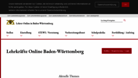 What Lehrer-online-bw.de website looked like in 2023 (1 year ago)