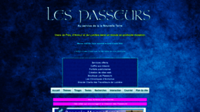 What Lespasseurs.com website looked like in 2023 (1 year ago)