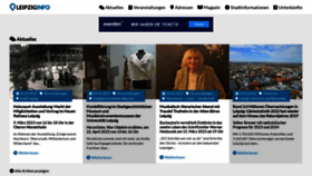What Leipziginfo.de website looked like in 2023 (1 year ago)