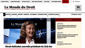 What Lemondedudroit.fr website looked like in 2023 (1 year ago)