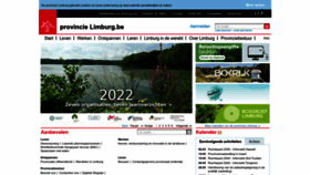 What Limburg.be website looked like in 2023 (1 year ago)