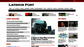 What Latinospost.com website looked like in 2023 (1 year ago)