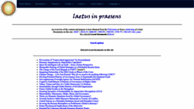 What Laetusinpraesens.org website looked like in 2023 (1 year ago)