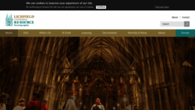 What Lichfield-cathedral.org website looked like in 2023 (1 year ago)
