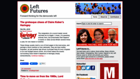 What Leftfutures.org website looked like in 2023 (1 year ago)