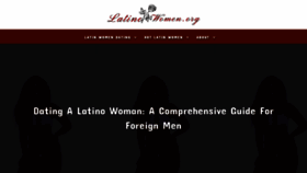 What Latinowomen.org website looked like in 2023 (1 year ago)