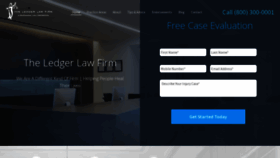 What Ledgerlaw.com website looked like in 2023 (1 year ago)