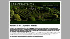 What Labyrinthos.net website looked like in 2023 (1 year ago)