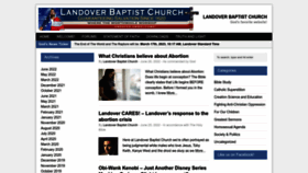 What Landoverbaptist.net website looked like in 2023 (1 year ago)