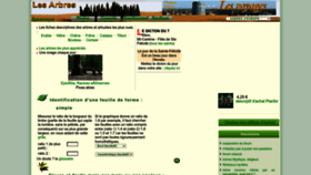 What Lesarbres.fr website looked like in 2023 (1 year ago)