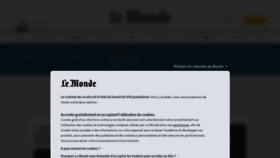 What Lemonde.fr website looked like in 2023 (1 year ago)
