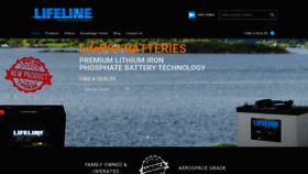 What Lifelinebatteries.com website looked like in 2023 (1 year ago)