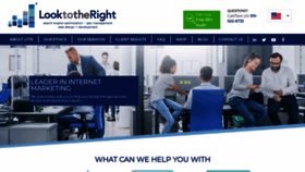 What Looktotheright.com website looked like in 2023 (1 year ago)