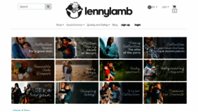 What Lennylamb.com website looked like in 2023 (1 year ago)