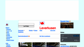 What Leverkusen.com website looked like in 2023 (1 year ago)