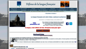 What Langue-francaise.org website looked like in 2023 (1 year ago)