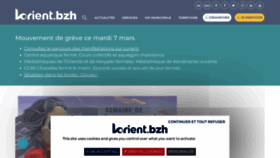 What Lorient.bzh website looked like in 2023 (1 year ago)