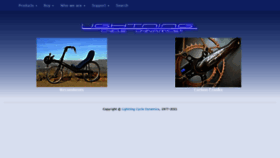 What Lightningbikes.com website looked like in 2023 (1 year ago)