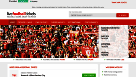 What Livefootballtickets.com website looked like in 2023 (1 year ago)