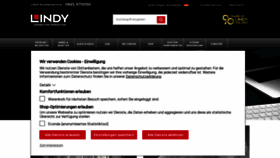 What Lindy.de website looked like in 2023 (1 year ago)