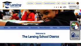 What Lansingschools.net website looked like in 2023 (2 years ago)